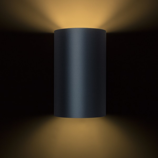 RON W 15/25 zidna Monaco petrolej/srebrni PVC 230V LED E27 15W