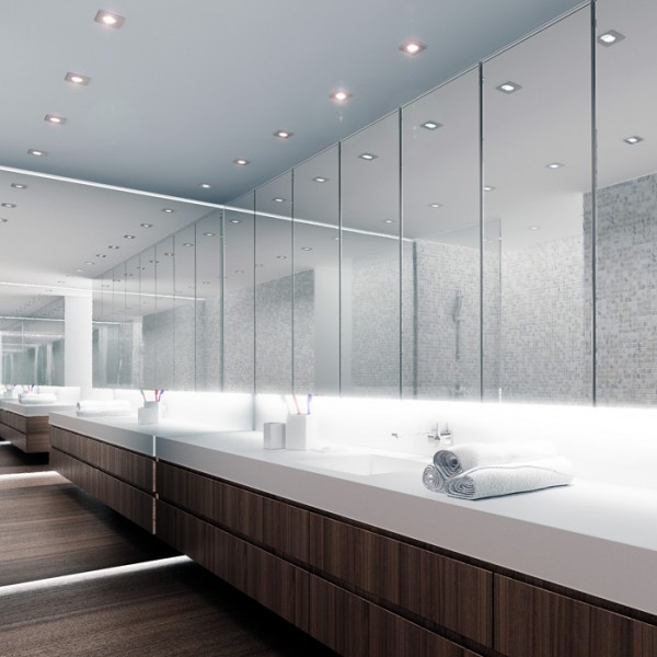 SPLASH SQ ugradna krom 230V LED GU10 8W IP65