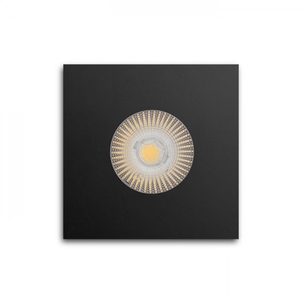 WATERBOY SQ mat crna 230V LED 10W 40° IP65 3000K