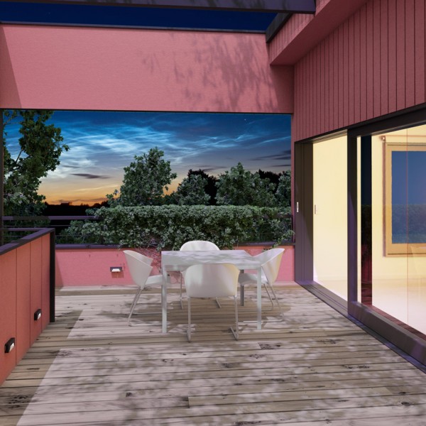 RENO SQ INDR zidna antracit 230V LED 3W IP65 3000K