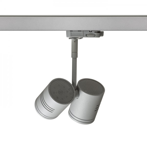 BEEBA II za 3F stazu srebrno siva 230V LED GU10 2x8W