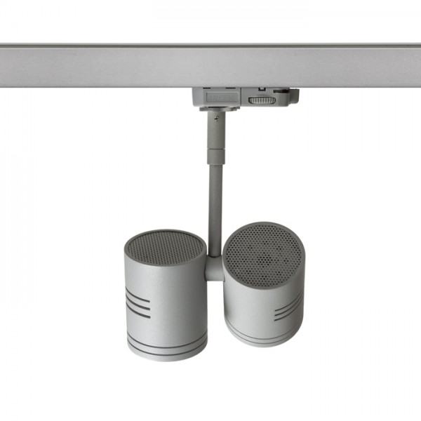 BEEBA II za 3F stazu srebrno siva 230V LED GU10 2x8W