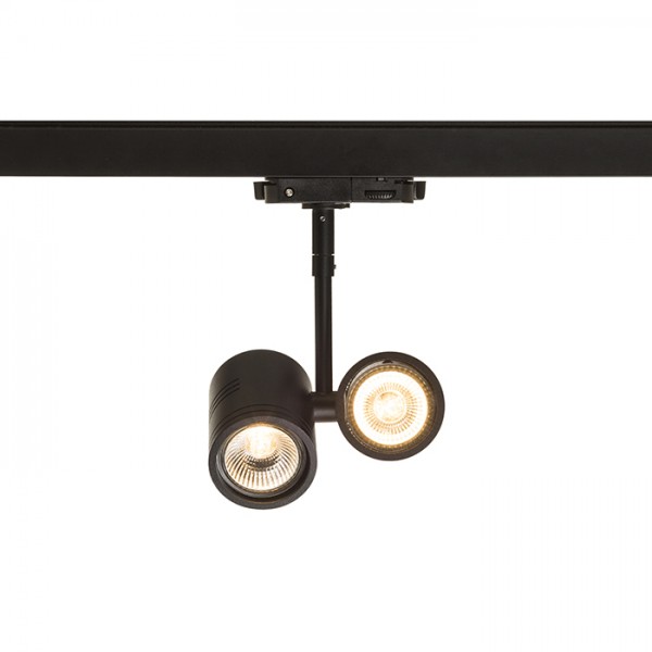 BEEBA II za 3F stazu crna 230V LED GU10 2x8W