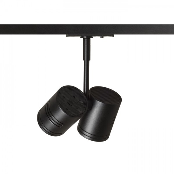 BEEBA II za 1F stazu crna 230V LED GU10 2x8W