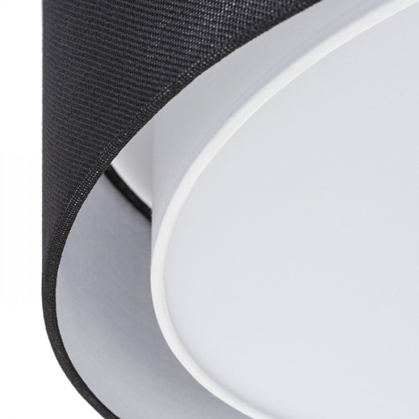 OTIS 50 stropna crna/bijela 230V LED E27 3x15W