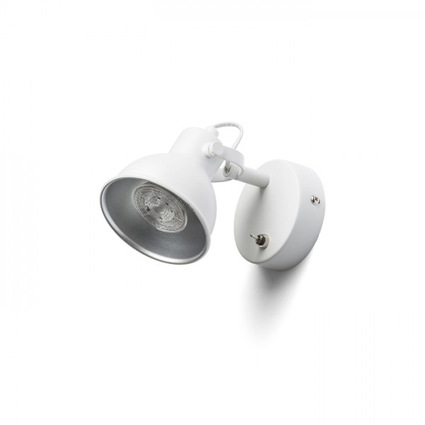 ROSITA I zidna bijela/srebrno siva 230V LED GU10 9W