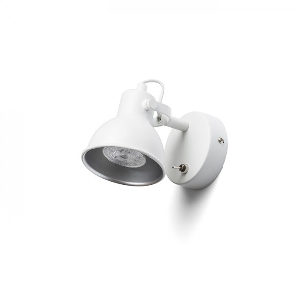 ROSITA I zidna bijela/srebrno siva 230V LED GU10 9W