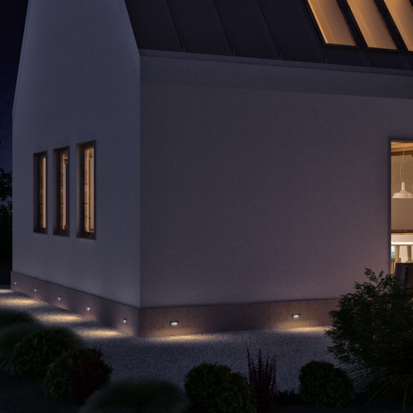 GORDIQ L ugradna antracit 230V LED 3W IP65 3000K