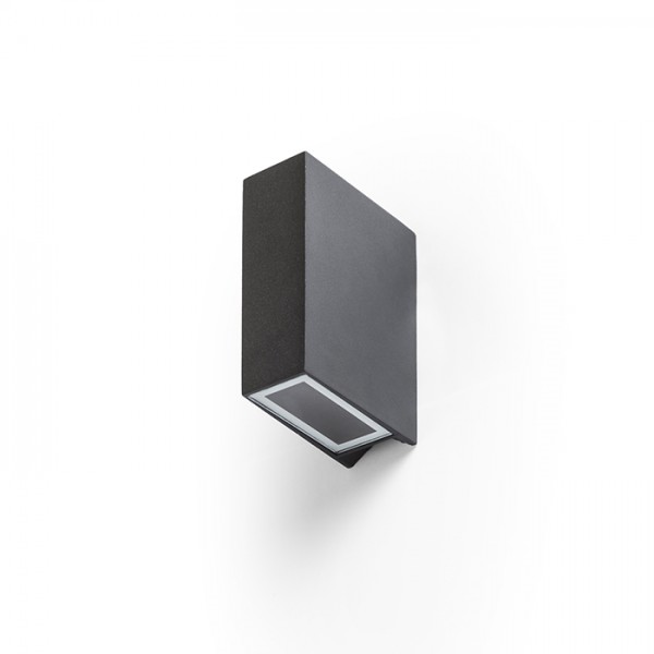 UKKO zidna crna 230V LED 2x3W 55° IP54 3000K