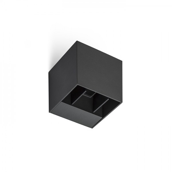 CARRE zidna antracit 230V LED 2x3W IP54 3000K