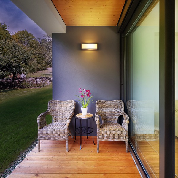 DURANT zidna antracit 230V LED E27 15W IP54