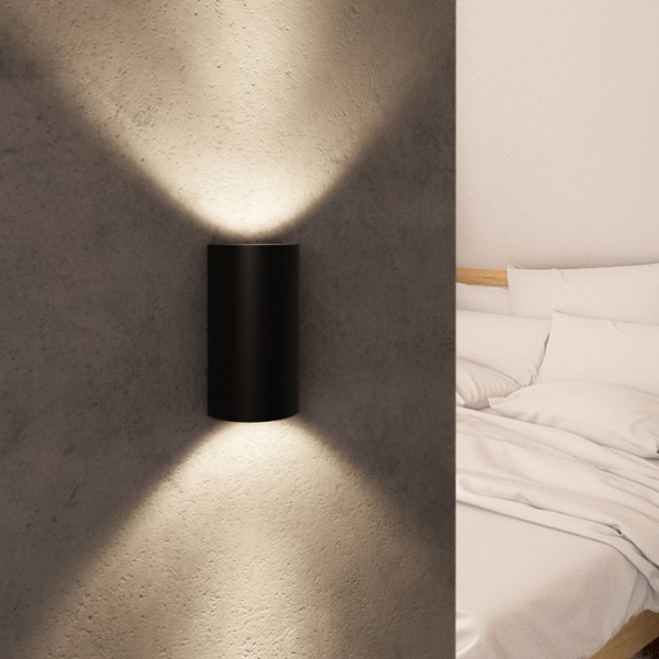 DAFFY zidna crna 230V LED 6W 3000K