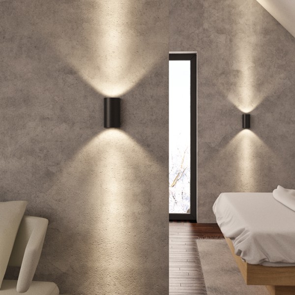 DAFFY zidna crna 230V LED 6W 3000K