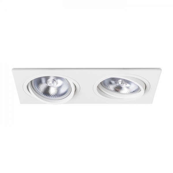 PASADENA G53 SQ II bijela 230V LED G53 2x15W