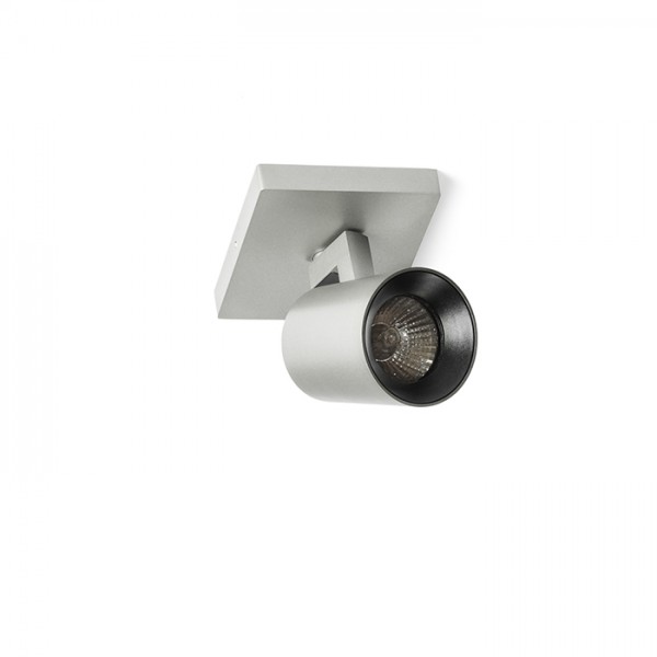 KENNY I montažna brušeni aluminij/crna 230V LED GU10 8W