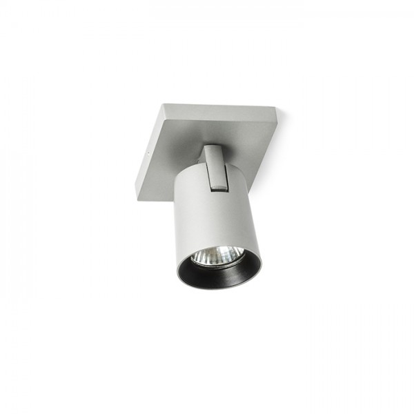 KENNY I montažna brušeni aluminij/crna 230V LED GU10 8W