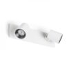 KENNY II montažna bijela/crna 230V LED GU10 2x8W