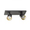 KENNY II montažna crna/zlatna 230V LED GU10 2x8W