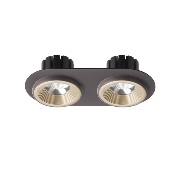 SHARM R II ugradna biserno zlato/smedja 230V LED 2x10W 24° 3000K