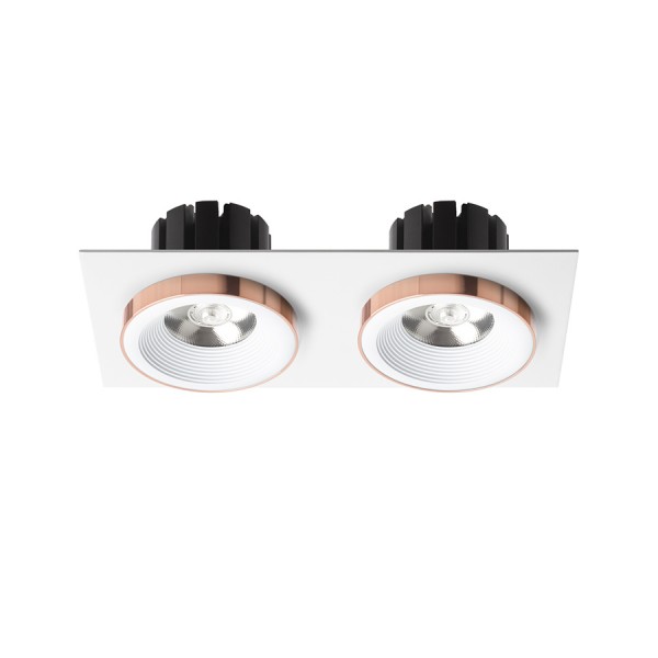 SHARM SQ II ugradna bijela bakar 230V LED 2x10W 24° 3000K