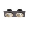 SHARM SQ II ugradna biserno zlato/smedja 230V LED 2x10W 24° 3000K