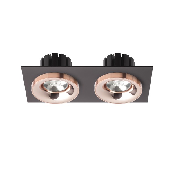 SHARM SQ II ugradna crna bakar/bakar 230V LED 2x10W 24° 3000K