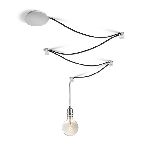 SPIDER I viseći set crna krom 230V LED E27 15W