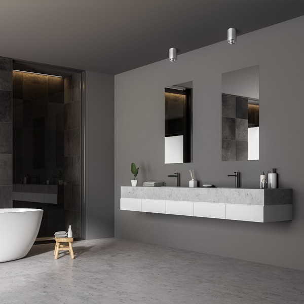 LOLA 88 stropna krom 230V GU10 15W IP54