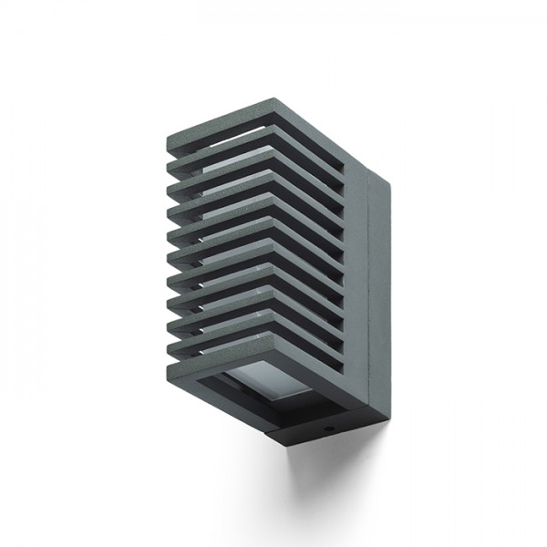 CLAIRE RC zidni antracit mliječni akril 230V LED 6W IP54 3000K