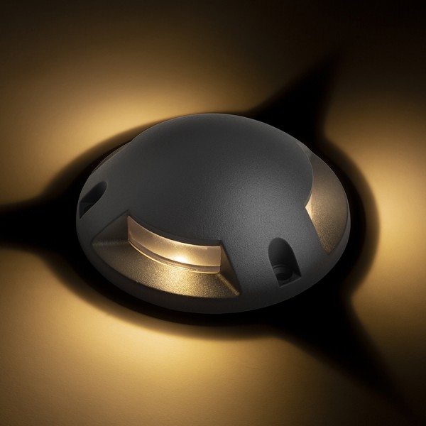 TOPTOP S III antracit 230V LED 3x1W IP67 3000K