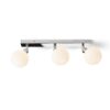 BOLLY III stropna opalno staklo/krom 230V LED G9 3x3W IP44