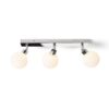 BOLLY III stropna opalno staklo/krom 230V LED G9 3x3W IP44