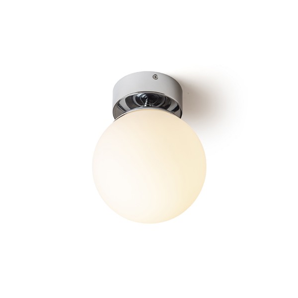 BOLLY 17 stropna opalno staklo/krom 230V LED E27 11W IP44