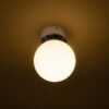 BOLLY 17 stropna opalno staklo/krom 230V LED E27 11W IP44
