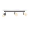 LINN III stropne spotlampe opalno staklo/krom 230V LED G9 3x3W IP44