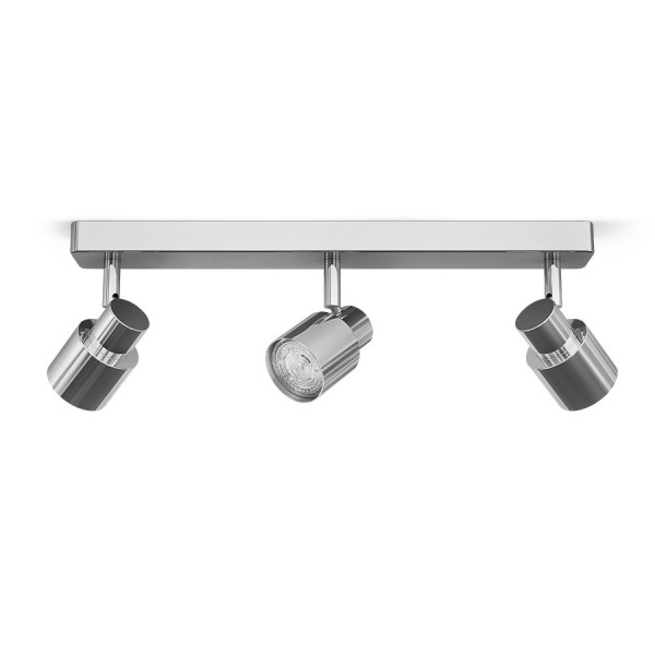 VALTO III stropne spotlampe krom 230V GU10 LED 3x5W IP44