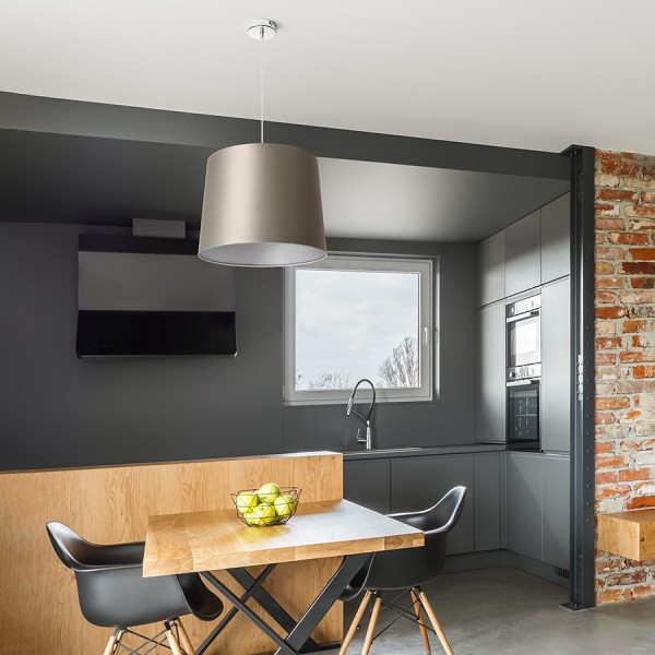 ASPRO 40/30 sjenilo Monaco siva/srebrni PVC max. 23W