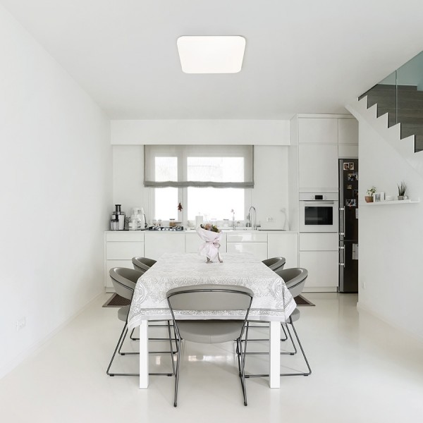 SEMPRE SQ 63 stropna mliječni akril 230V LED 76W 3000K