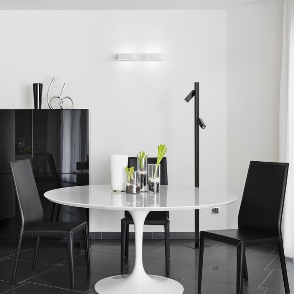 FADO podna crna 230V LED 2x3W 45° 3000K