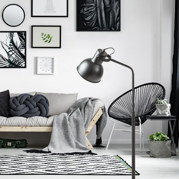 ROSITA podna crna/zlatna 230V LED E27 11W