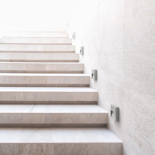 AQILA SQ zidna siva 230V LED 6W IP54 3000K