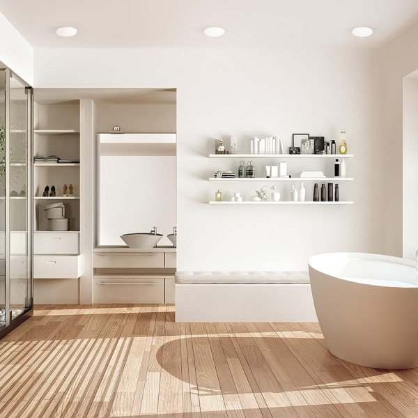 BELI R 10 ugradna mliječni akril 230V LED 6W IP65 3000K