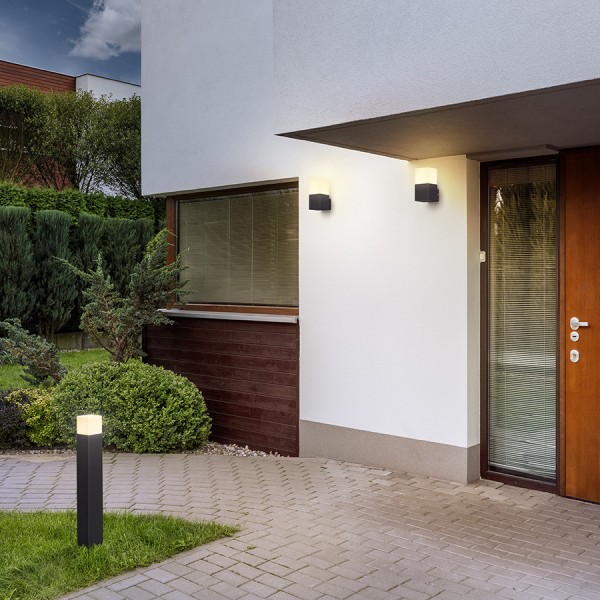 CLYDE zidna antracit 230V LED E27 11W IP44