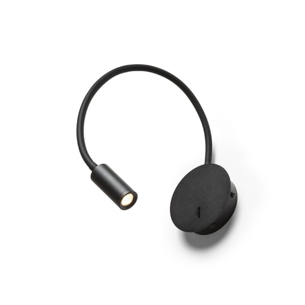 VALE zidna crna 230V LED 3W 30° 3000K