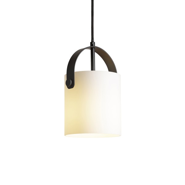 JULIETTA 16 viseća opalno staklo/crna 230V LED E27 15W