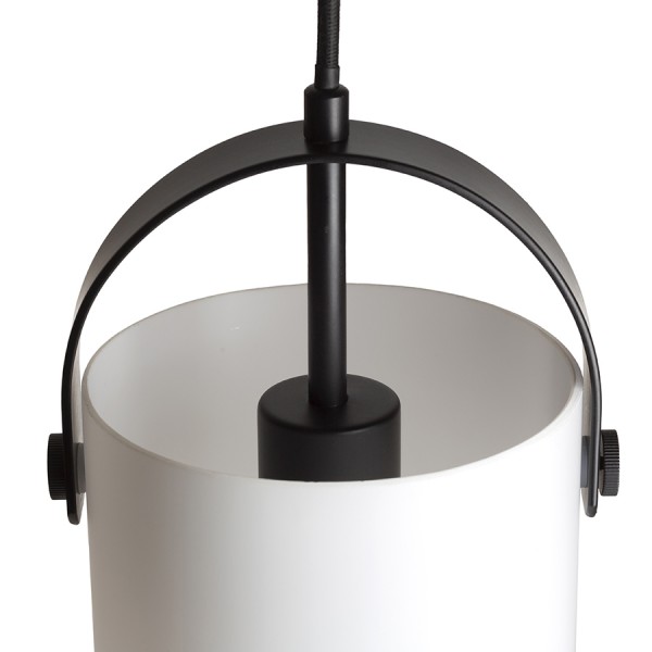 JULIETTA 31 viseća opalno staklo/crna 230V LED E27 15W