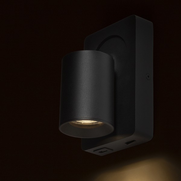 VOLTERA USB zidna bijela 230V LED GU10 9W