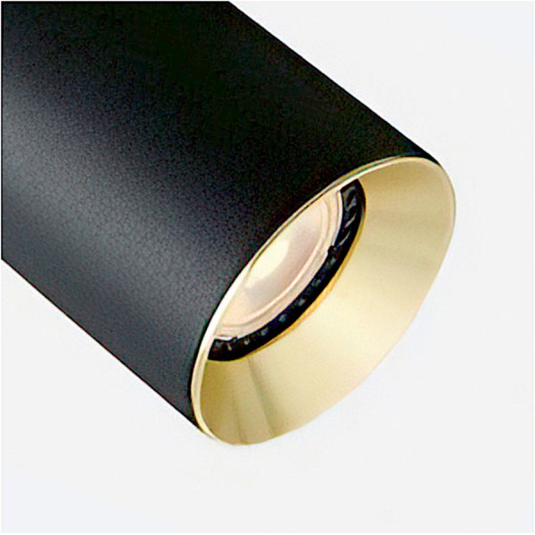 DARIO za 1F stazu crna brušeni mesing 230V LED GU10 9W