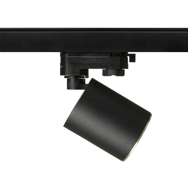 DARIO za 3F stazu crna brušeni mesing 230V LED GU10 9W