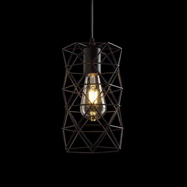 ILUSIA viseća crna 230V LED E27 15W